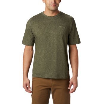 Columbia Thistletown Park Crew, Camiseta Verdes Para Hombre | 239417-VJW